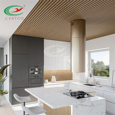 Jakość  SGS Interior Vertical Wood Slat Wall Durable Soundproof For Studio fabryka