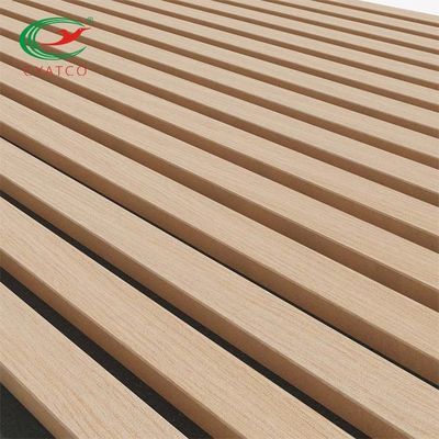 Karbowane ścienne drewniane panele akustyczne Bezzapachowe Multiscene 600x1200mm