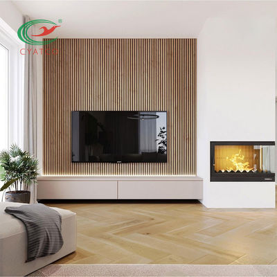 2400X600mm Drewniane akustyczne panele dębowe Odporne na wilgoć Uniwersalne