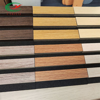 Panel akustyczny FSC Wood Slat Sound Wytrzymały poliester o dużej gęstości