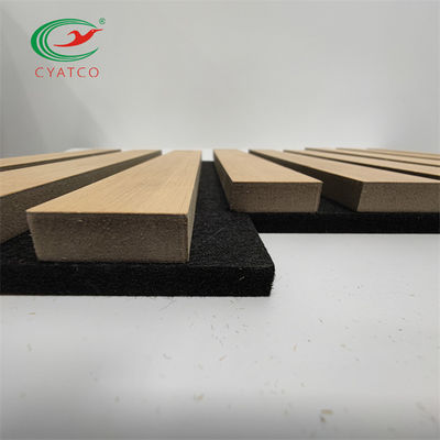 Ognioodporny panel drewniany MDF Fornir 3D PET Kompozyt pochłaniający dźwięk