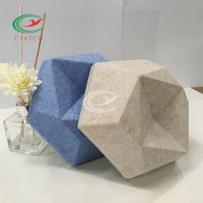 Bezzapachowe sześciokątne panele akustyczne z filcu do dekoracji ścian 3D