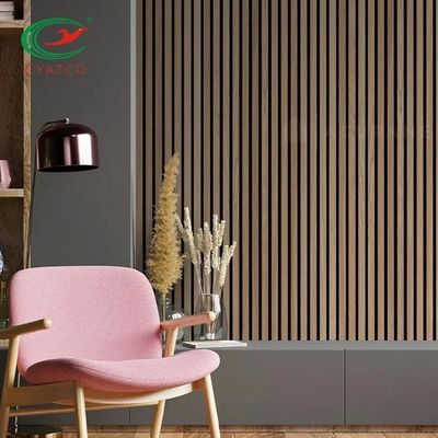 Hotel Modern 3D Wood Slat Wall Eco Friendly Z włóknem poliestrowym