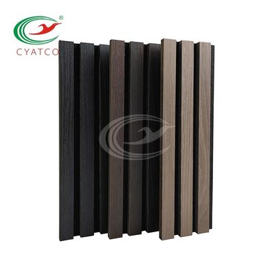 12mm MDF grube drewno grille Panele ścienne Dekoracja wnętrz Panele 3D z drewna włókna poliestrowego